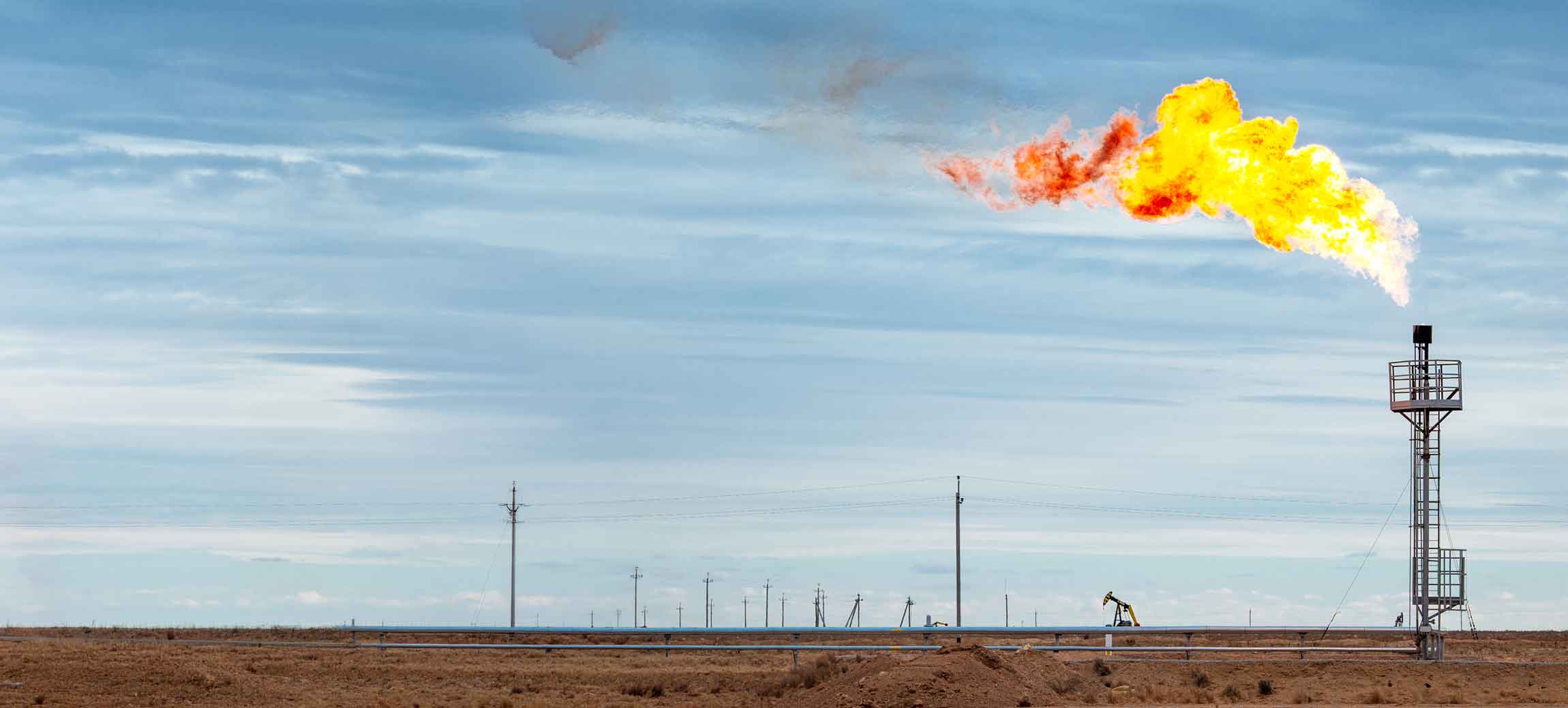 oil field gas flaring